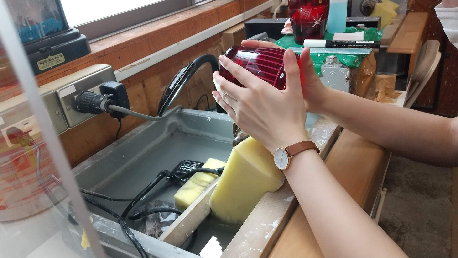 Edokirikokan glass curving lesson 6